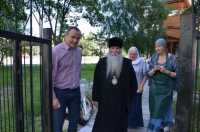 Посещение храма епископом Дмитровский Феофилактом
