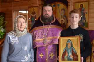 Освящение иконы Преподобного Серафима Вырицкого