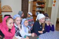 Настоятель храма  Священномученика Ермогена провел урок-беседу с воспитанниками Воскресной школы "Исток"