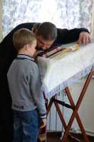 Для воспитанников Воскресной школы состоялась беседа с  батюшкой и детская Исповедь